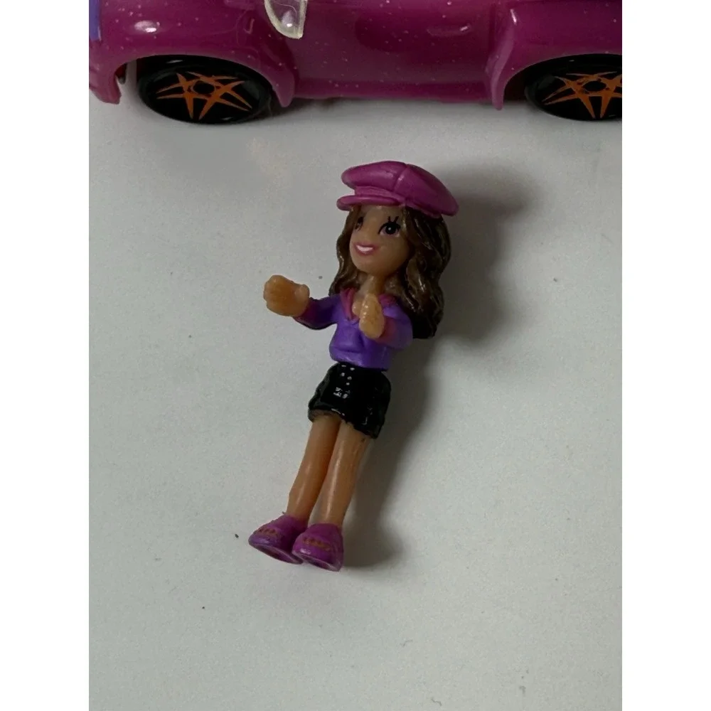 Mattel 2007 Polly Pocket Wheels Car #3 Convertible W/ Driver Figure